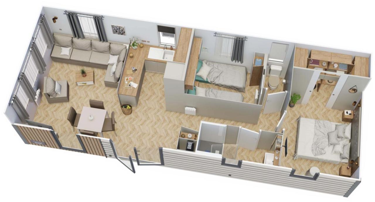 Grand Mobile-Home 45M2 Au Calme Et Au Bord De Mer Saint-Brévin-les-Pins Exterior foto